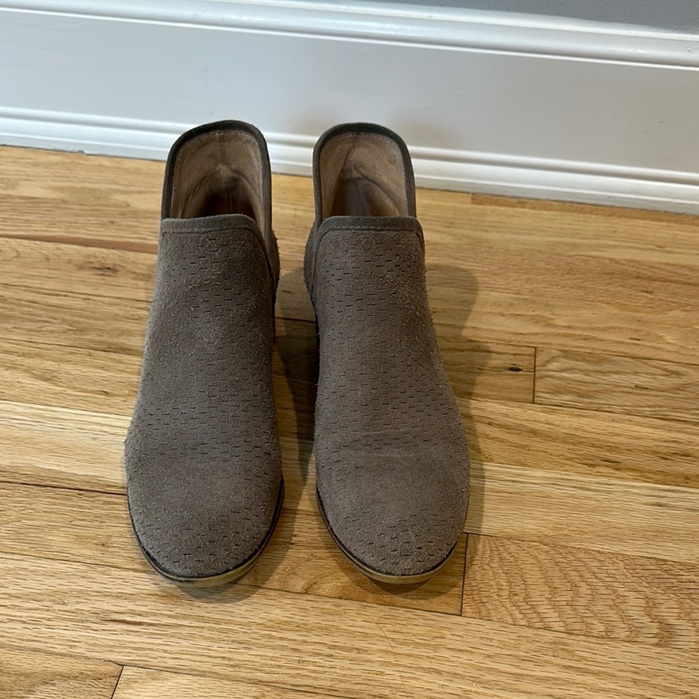 Lucky Brand Brown Suede Ankle Boots